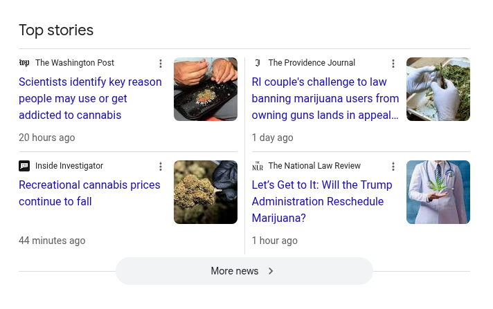 Inside Investigator in Top Stories for marijuana